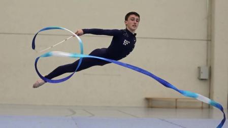 Ander Olcoz, tercero en el Campeonato de España de Gimnasia Rítmica