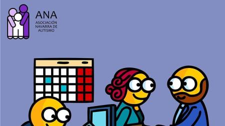Unos 2.000 pictogramas adornarán los lugares públicos y establecimientos en Navarra, con el fin de que los niños que padecen autismo puedan relacionarse en esos espacios. La iniciativa forma parte de una campaña de la Asociación Navarra de Autismo.