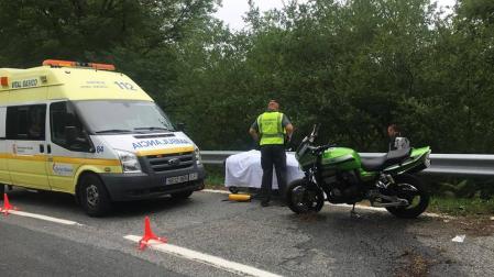 Herido un motorista francés tras sufrir un accidente en Valcarlos