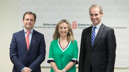 Pablo Cámara, Izaskun Goñi y Zenón Vázquez.