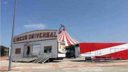 El Circo Universal, en la carpa del híper Eroski de Pamplona.