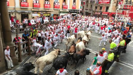 Segundo encierro de San Fermín 2009.