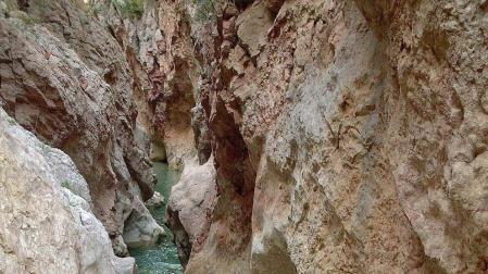 Un barranco en la sierra de Guara (Huesca).