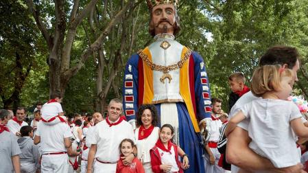 La Comparsa ha sido una de las grandes protagonistas en el día de San Fermín
