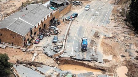 La reparación de la N-121 durará al menos un mes