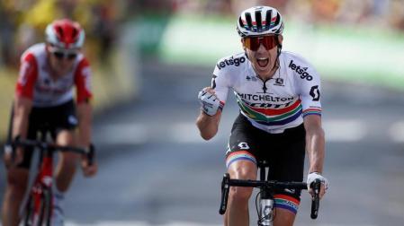 El sudafricano Impey logra, en una larga escapada, su primer triunfo en el Tour