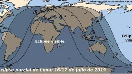Esta noche será visible desde Navarra un eclipse parcial de Luna