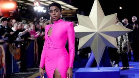 Lashana Lynch durante el estreno en Londres de 'Capitana Marvel'