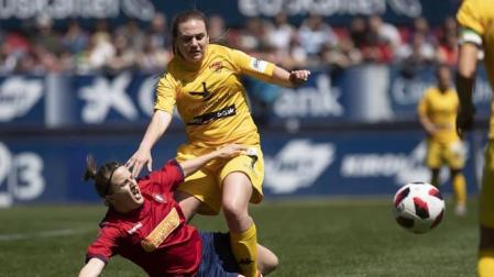 Partido de la pasada temporada de Osasuna Femenino.