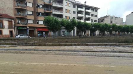 Fotos de las inundaciones en Olite y Tafalla