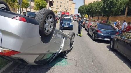 Herida una persona en un accidente de tráfico en Tudela