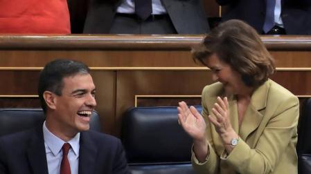 Carmen Calvo, sobre Podemos: "No llegamos a un punto de acuerdo"