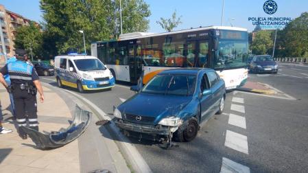 Lugar del accidente entre la calle Iturrama y Fuente del Hierro
