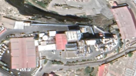 Vista aérea de la planta de incineración de residuos de Melilla.