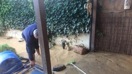 Imágenes de las inundaciones en Olite.