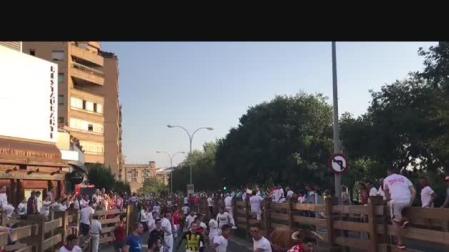 Vídeo del primer encierro de las fiestas de Tudela 2019