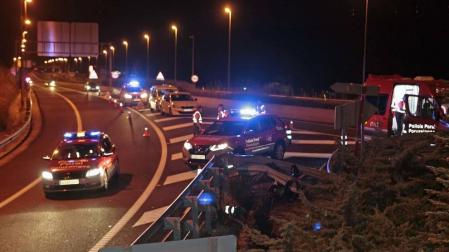 El joven accidentado en Noáin no pudo evitar el guardarraíl