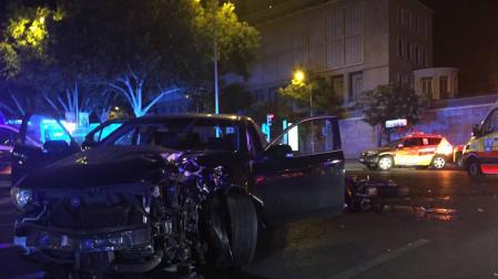 El accidente sucedió en el cruce del Paseo de la Castellana con la calle San Juan de la Cruz.