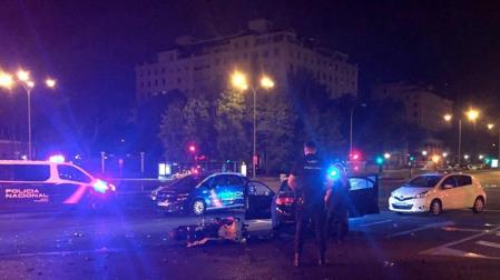 Imagen de la moto que conducía la víctima del Paseo de la Castellana.