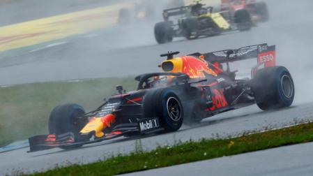 El coche Red Bull de Max Verstappen, durante el G.P. de Alemania