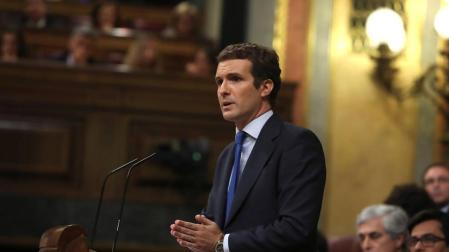 DIRECTO INVESTIDURA | Casado reprocha a Sánchez que eluda a Podemos e independentistas