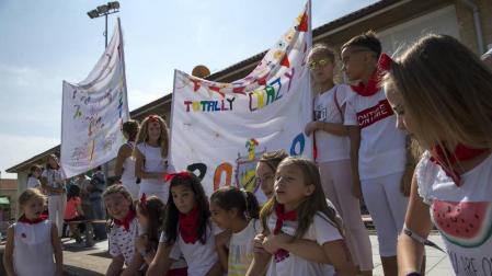 Imágenes del cohete de fiestas de Beriáin 2018