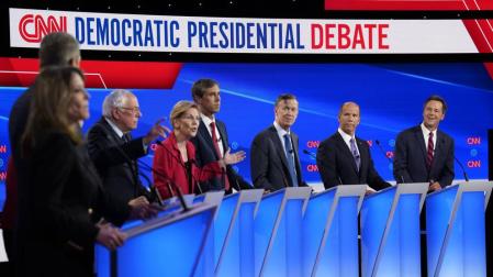 Sanders y Warren, los vencedores de un debate que deja tocado a O'Rourke