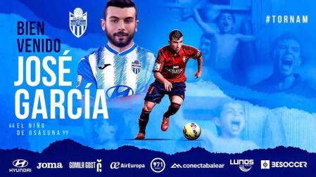 José García jugará en el Atlético Baleares cedido por el Extremadura