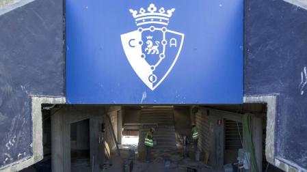 Las obras de El Sadar avanzan a buen ritmo.