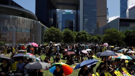 Una huelga histórica en Hong Kong