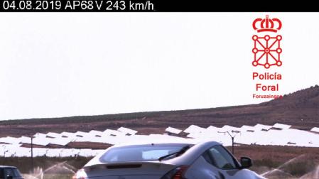Investigado un conductor 'cazado' a 243 km/h. en la AP-68