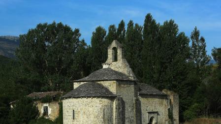 El Monasterio de Yarte, isuado en el concejo de Lete, en Iza, esta semana.