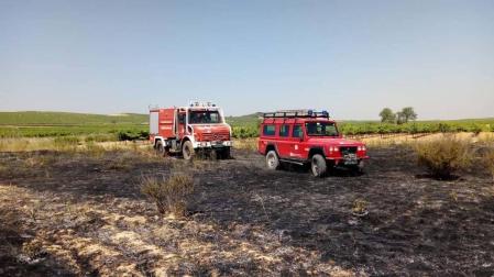 Los rayos de las tormentas provocan varios incendios en Navarra, en alerta amarilla