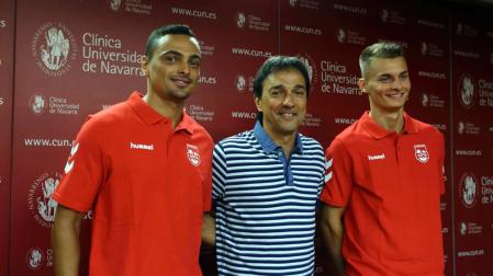 'Mancuso' y Almagro, felices por llegar a un "histórico" como Osasuna Magna