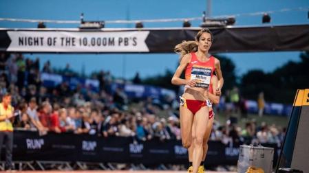 Maitane Melero, en la pasada Copa de Europa de 10.000m en Londres.