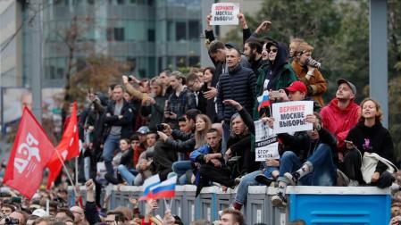 La mayor manifestación contra Putin en años se salda con más de 300 detenidos