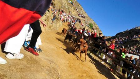 Un atendido en una carrera rápida y sin complicaciones, en el cuarto Pilón de Falces