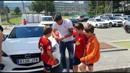 Llegada de Raúl Navas a Tajonar