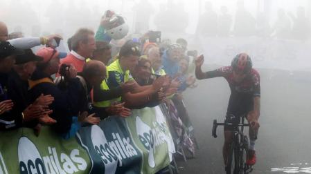 Óscar Rodríguez, segundo en la tercera etapa de la Vuelta a Burgos