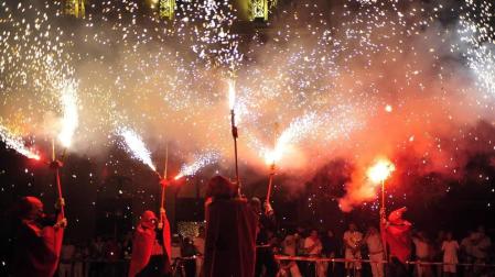 Todas las fotos de los Correfoc en la Plaza de Navarra de las Fiestas de Tafalla 2019 en el Diario de Navarra