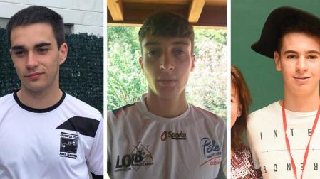 El vizcaíno Madariaga, el francés Enzo Pellegrinni y el pamplonés Javier Insausti.