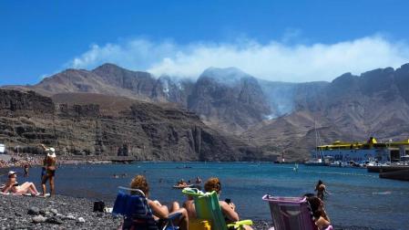 Zona afectada por el fuego de Gran Canaria