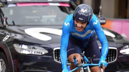 Richard Carapaz, durante la novena etapa del Giro de Italia 2019
