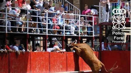 La presencia de menores obliga a la Policía Foral a suspender un espectáculo taurino en Murchante