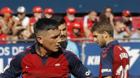 Chimy Ávila durante el partido contra el Eibar