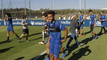 Antonio Otegui, el pasado 11 de julio en el inicio de la pretemporada en Tajonar.