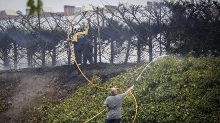 Galería de fotos del incendio de Olaz, el 26 de agosto de 2019