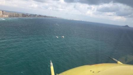 El tripulante del avión caído en Murcia, es un instructor que logró saltar antes del impacto
