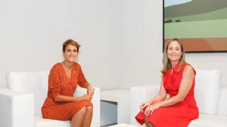 María Chivite y Emma Navarro.