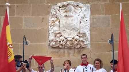 Cohete en fiestas de Murillo el Fruto 2019.